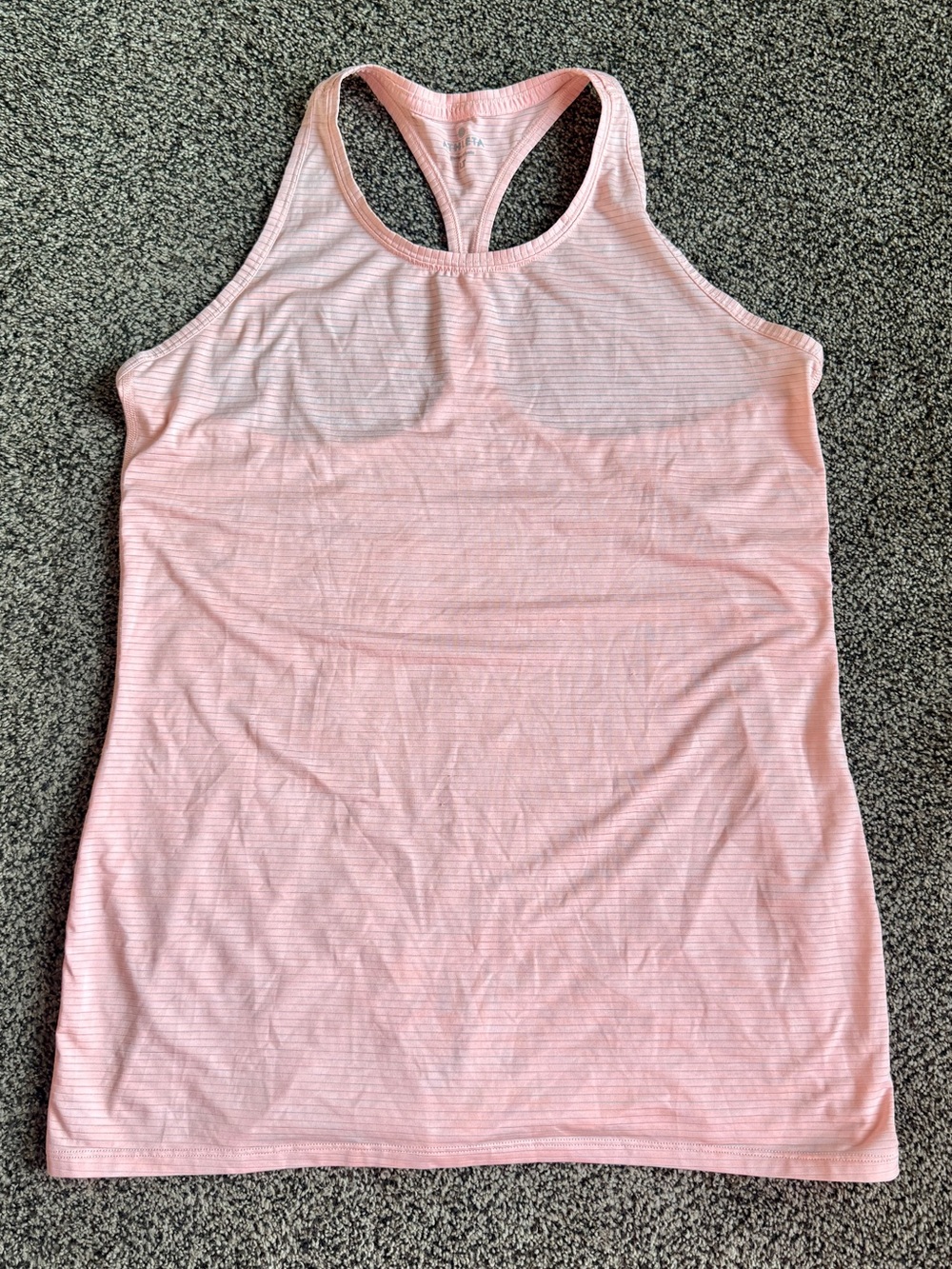 Athleta Large Tall Striped Racerback Tank Top